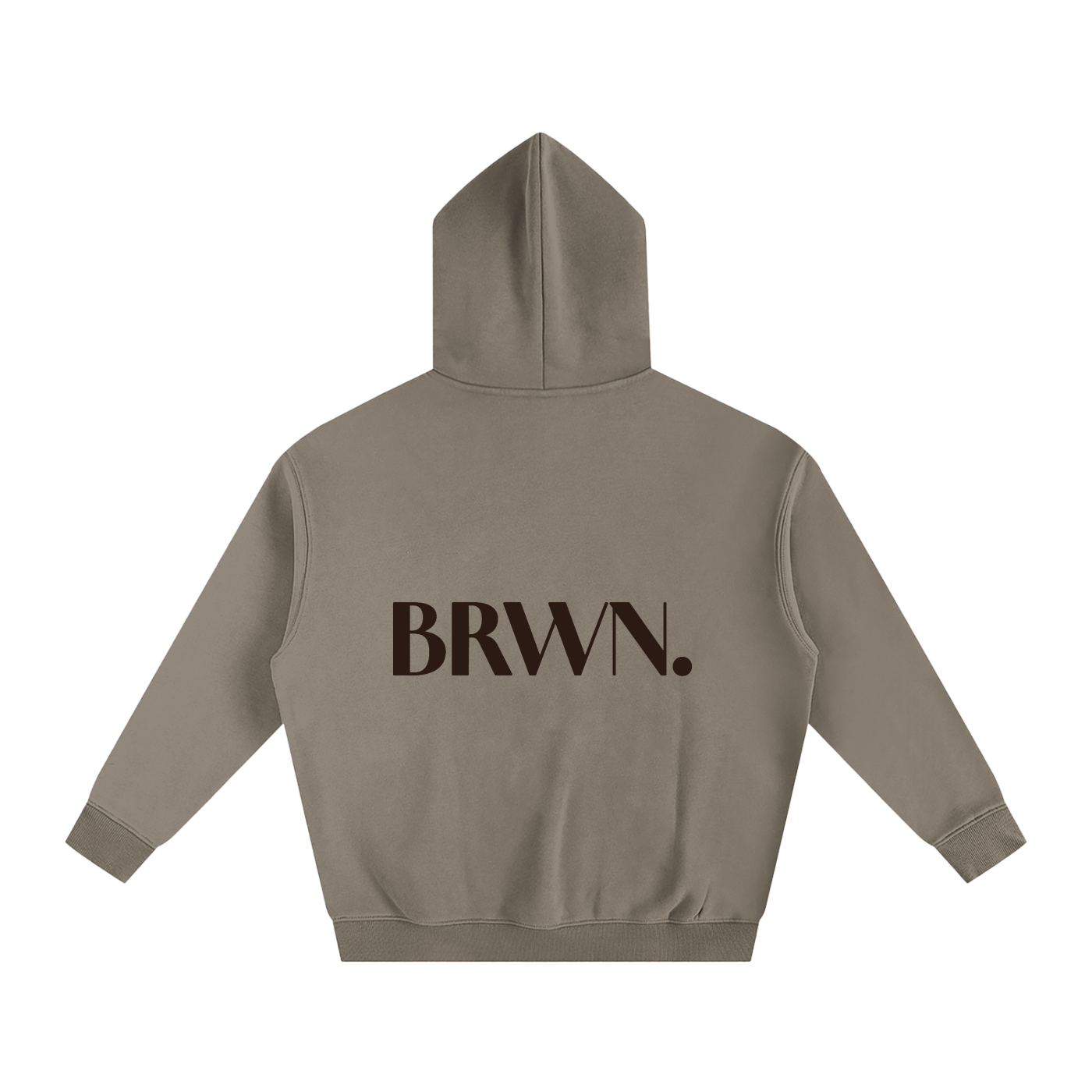 BRWN. Fleeced Hoodie
