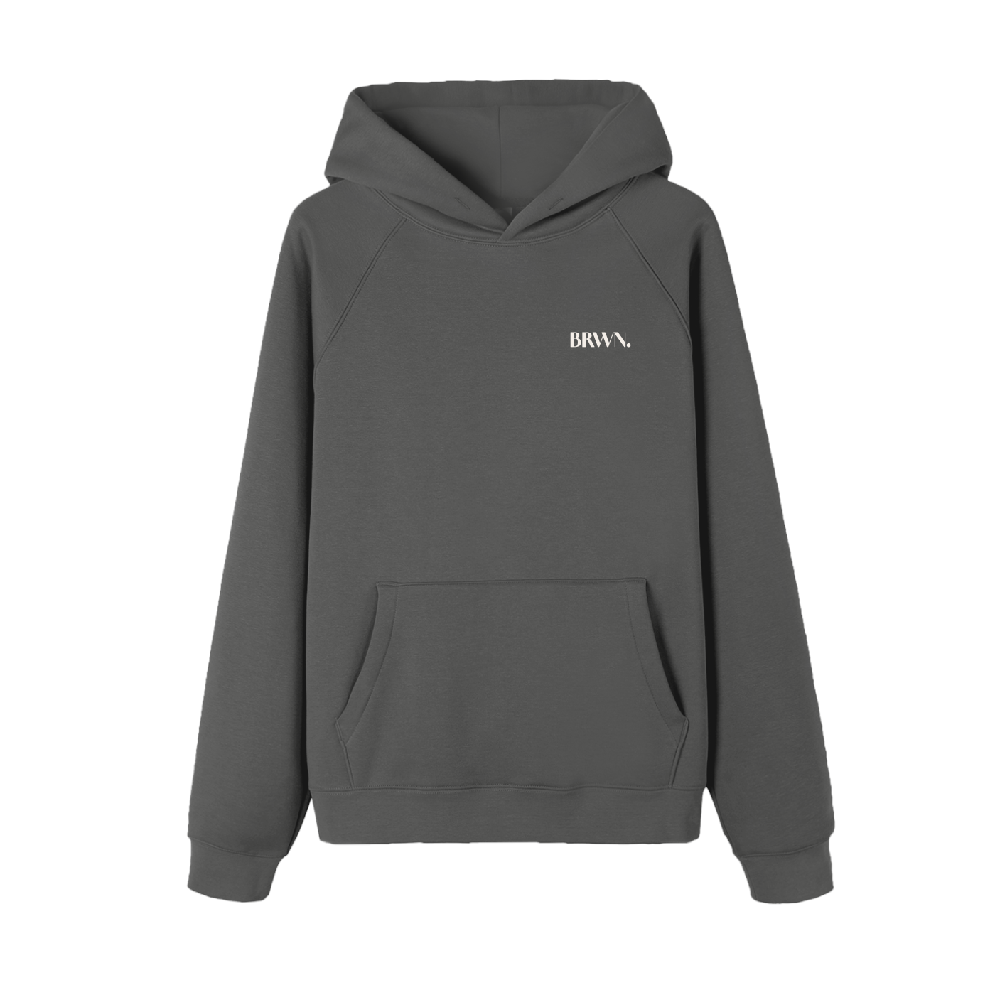 BRWN. Essential Raglan Sleeve Fleece Hoodie