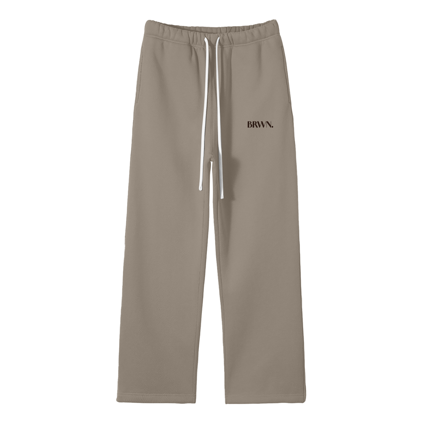 BRWN. Fleece Straight Leg Pants