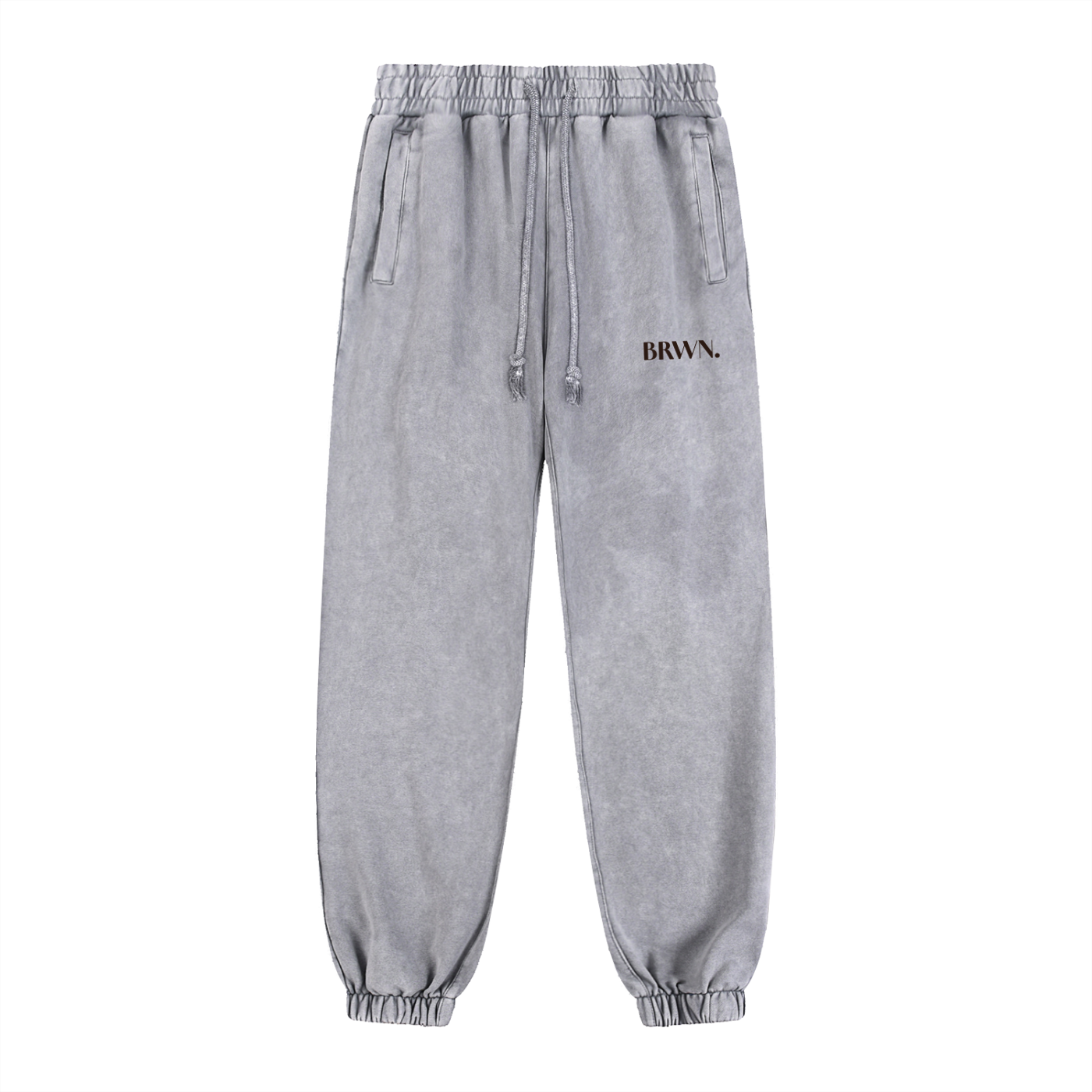 BRWN. Snow Wash Heavyweight Jogged Sweatpants