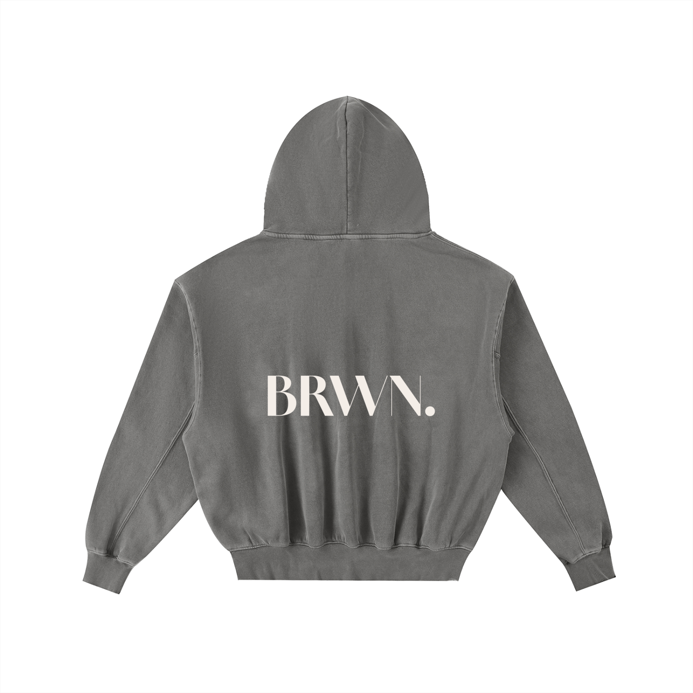 Frayed Enzyme Washed Fleece Hoodie