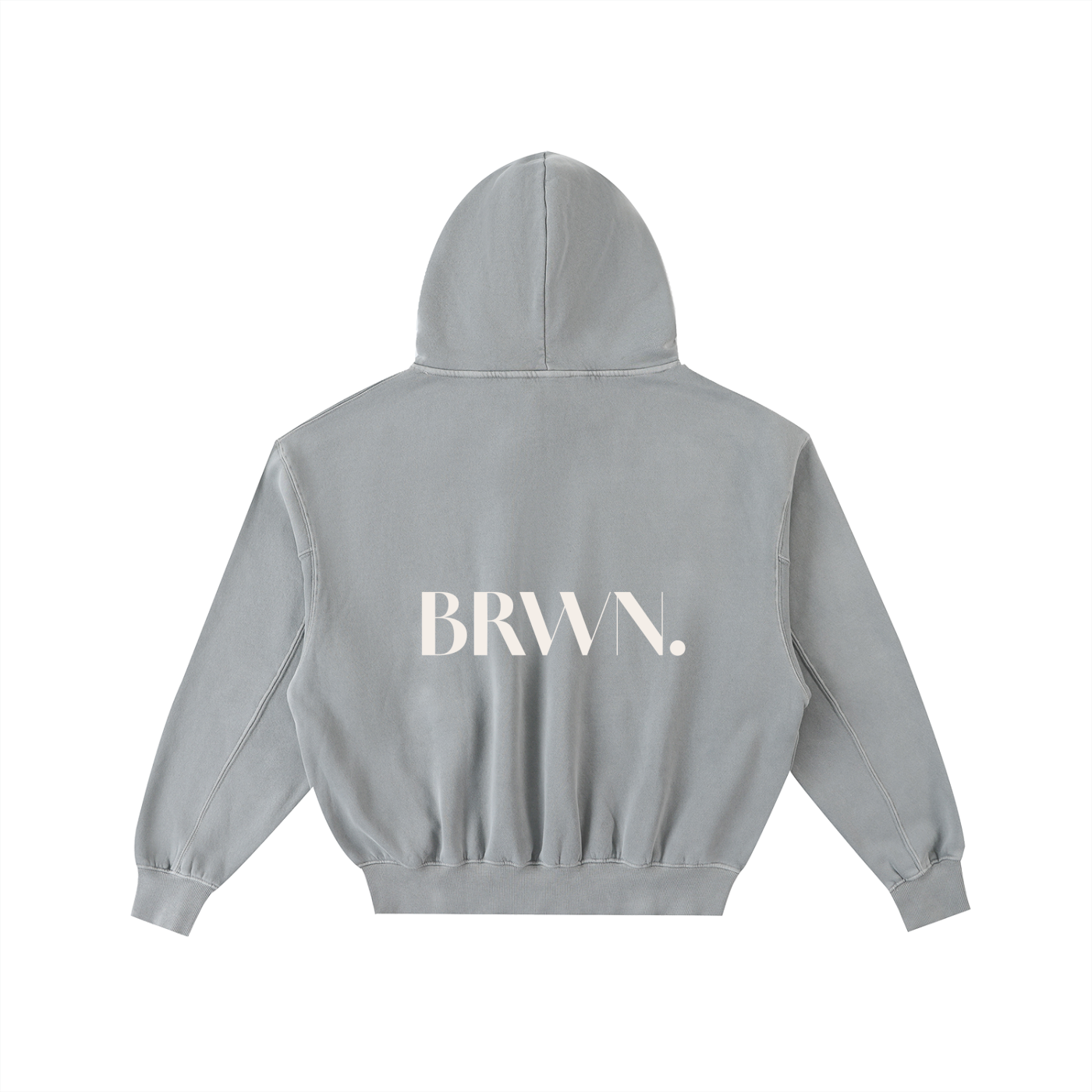 Frayed Enzyme Washed Fleece Hoodie