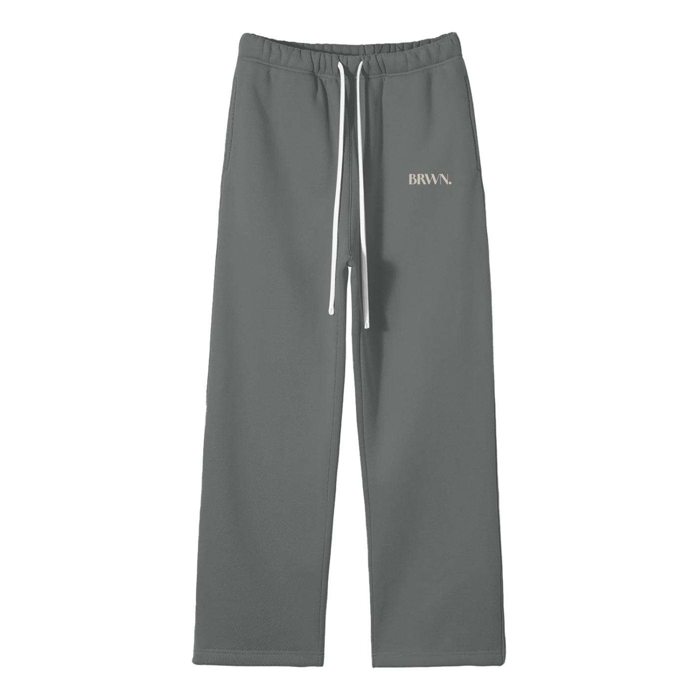 BRWN. Fleece Straight Leg Pants