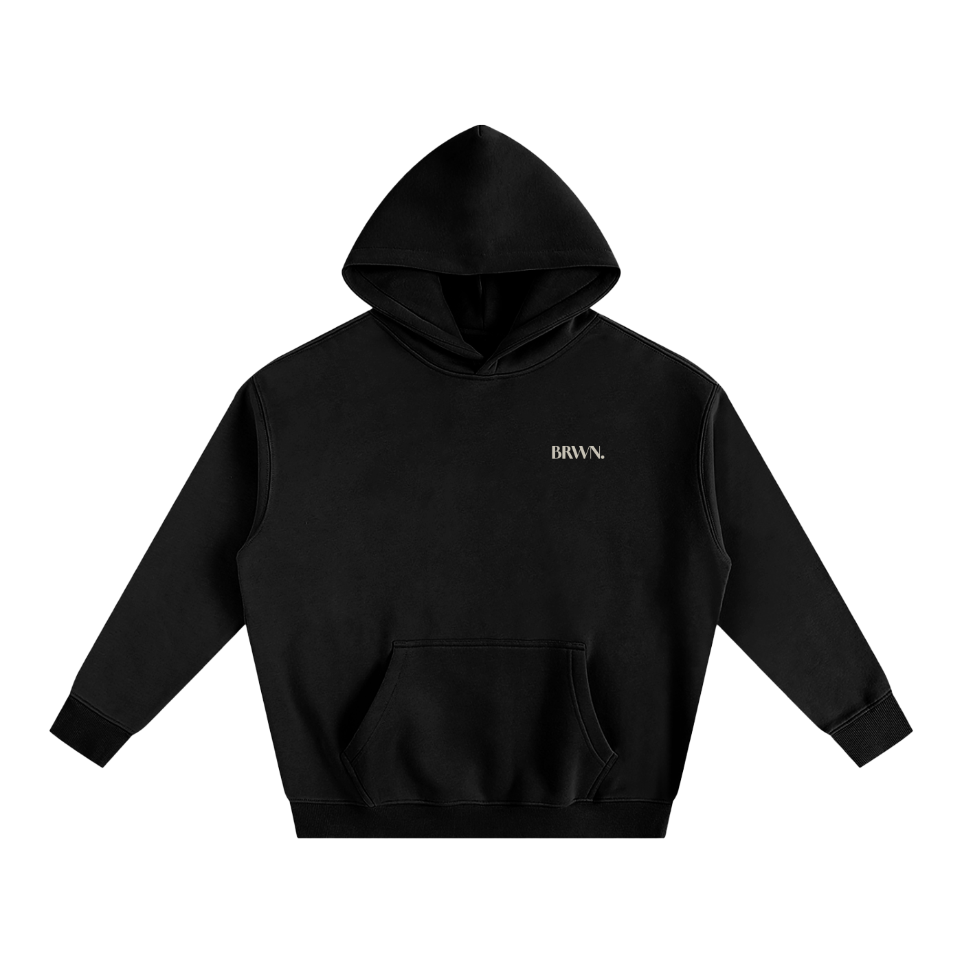BRWN. Fleeced Hoodie
