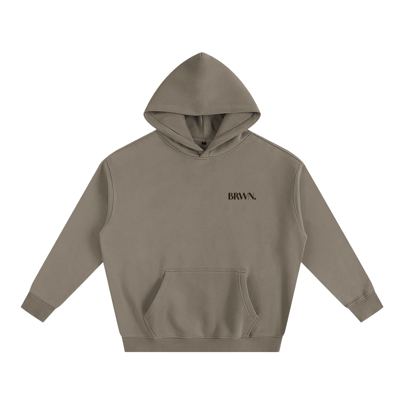 BRWN. Fleeced Hoodie