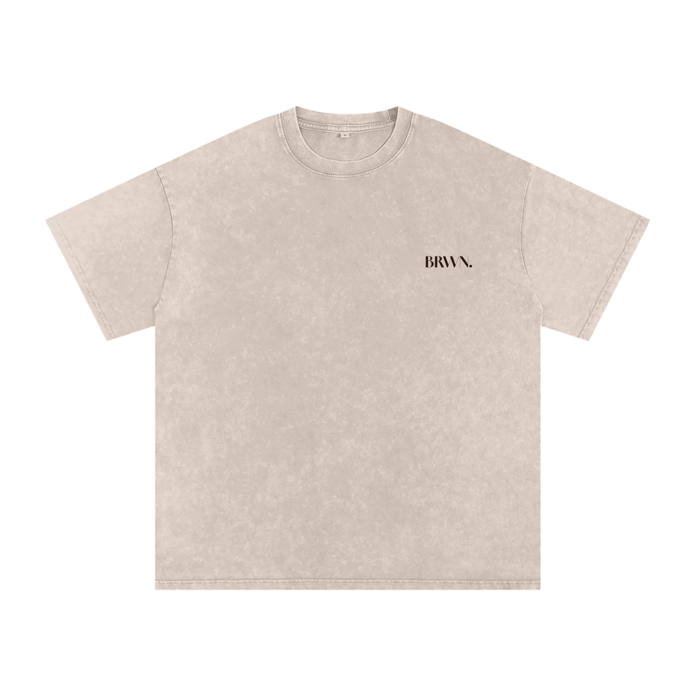 BRWN Snow Washed Oversized Cotton T-Shirt