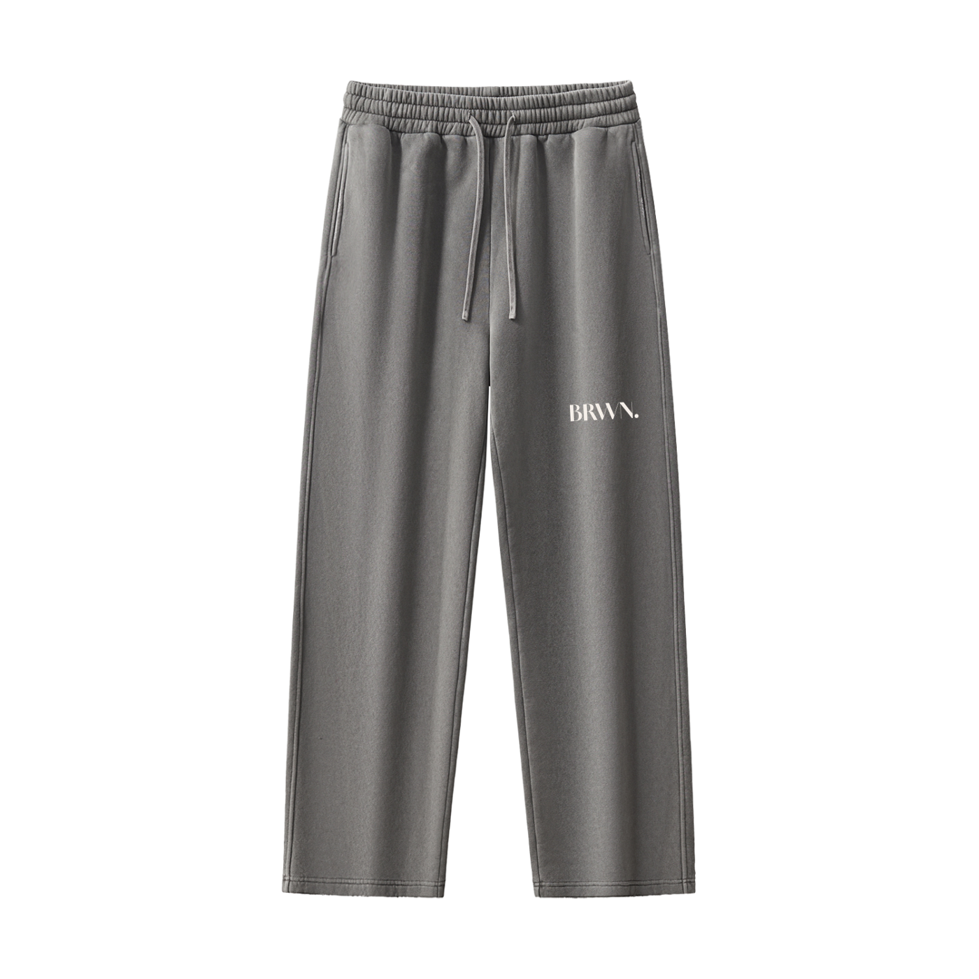 Frayed Enzyme Washed Fleece Sweatpants