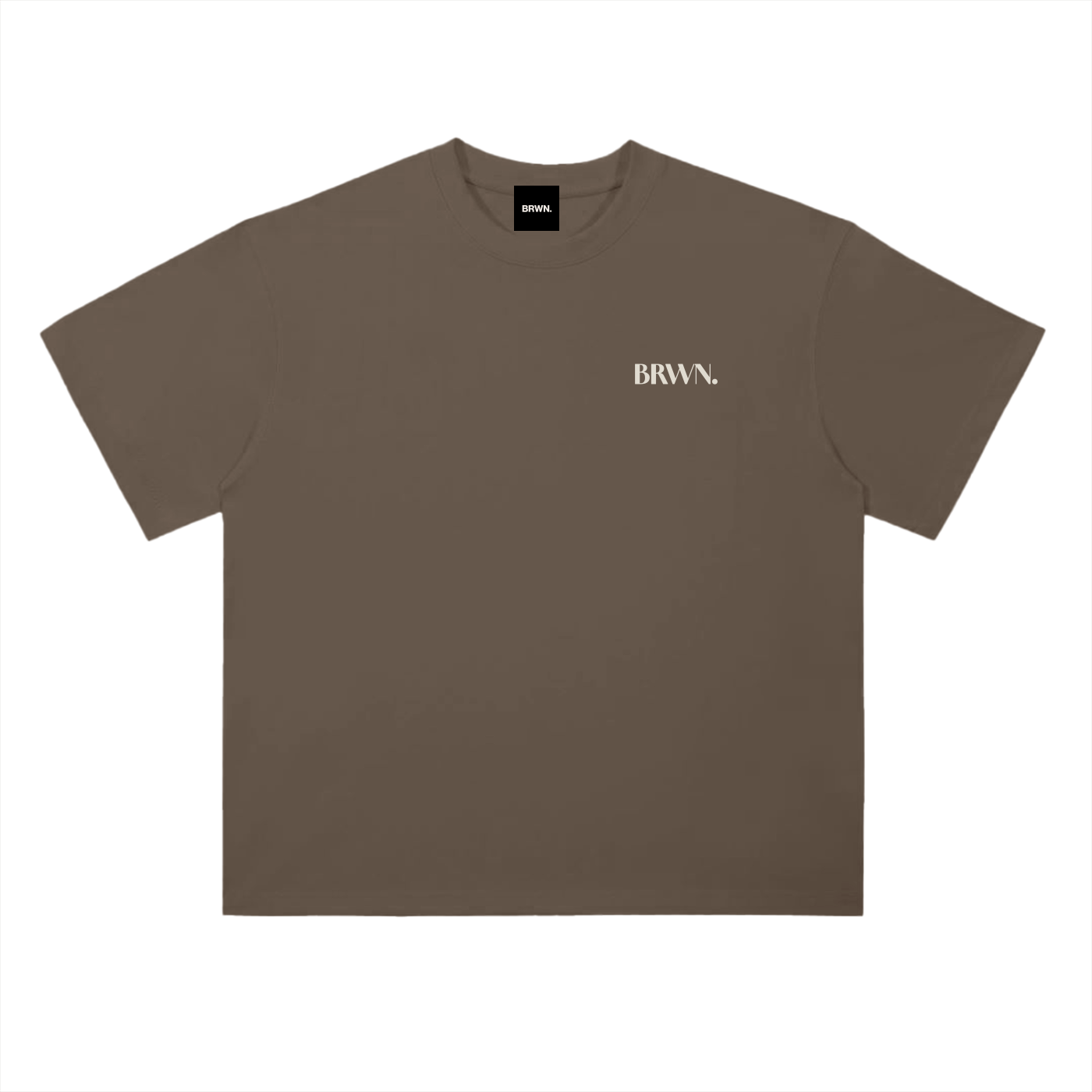 BRWN Heavyweight Drop Shoulder Cotton T-Shirt