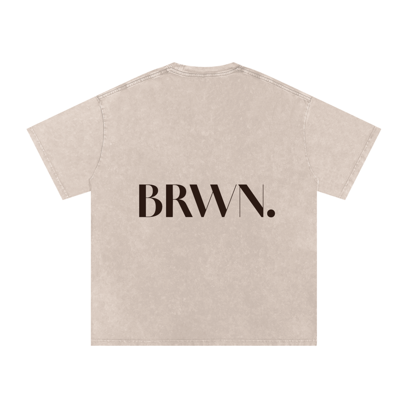 BRWN Snow Washed Oversized Cotton T-Shirt