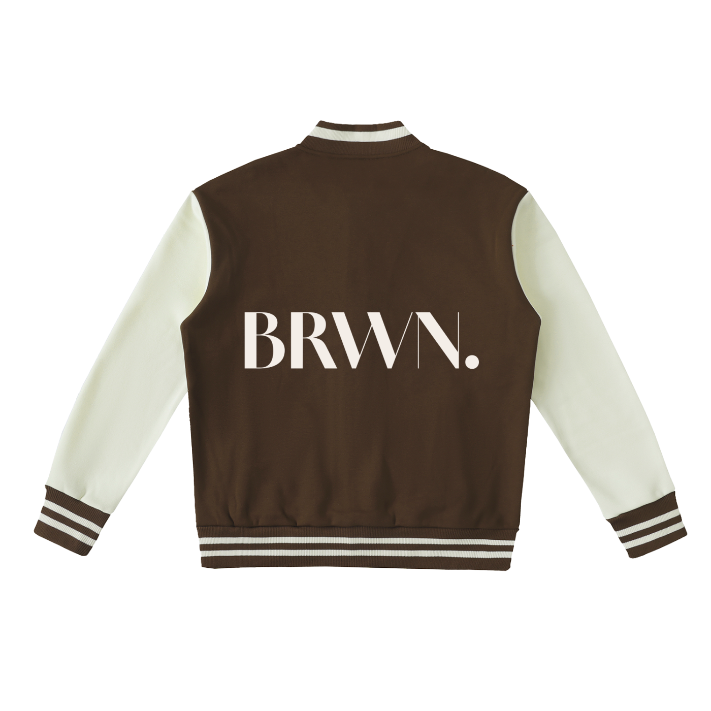 Two-Tone Fleeced Varsity Jacket