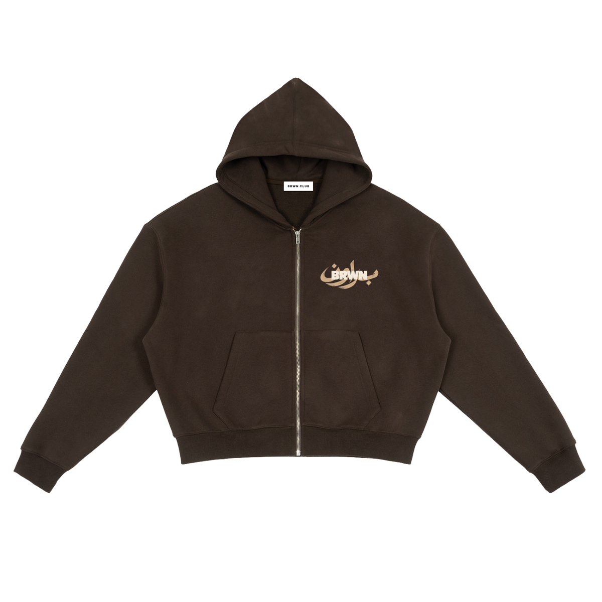 Signature Boxy Zip-Up Hoodie
