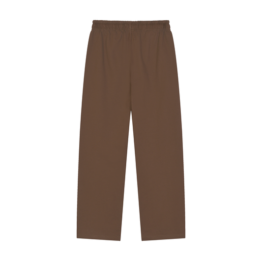 BRWN Solid Coffee Straight-Leg Sweatpants
