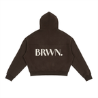 Fleece Zip-Up Boxy Hoodie
