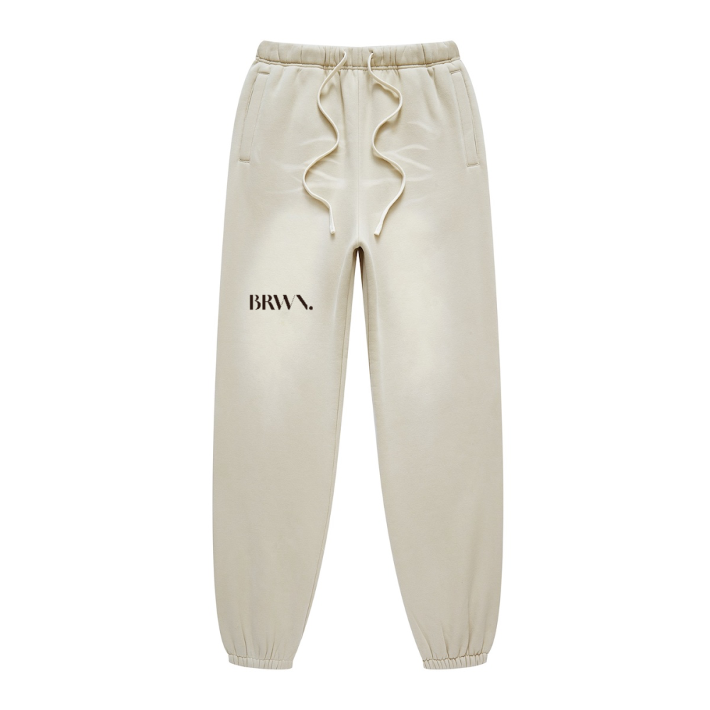 BRWN Washed Dyed Joggers(440GSM)