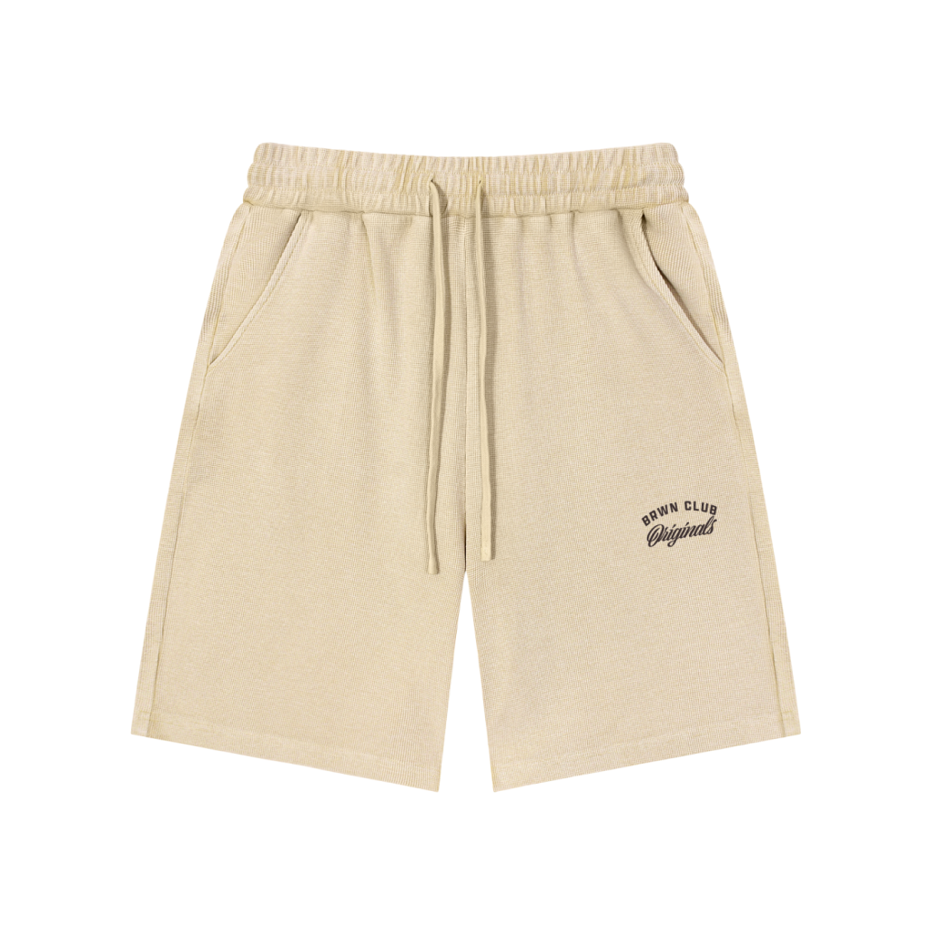 Originals Mineral Wash Waffle Knit Shorts — product mockup front