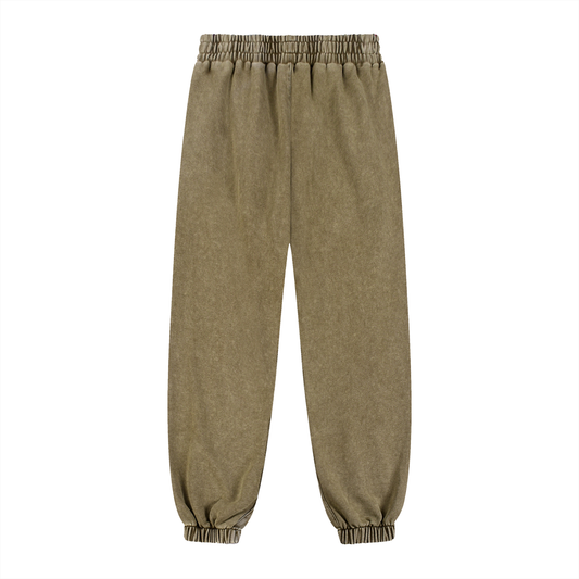 BRWN. Snow Wash Heavyweight Jogged Sweatpants