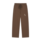 Solid Color Straight-Leg Sweatpants