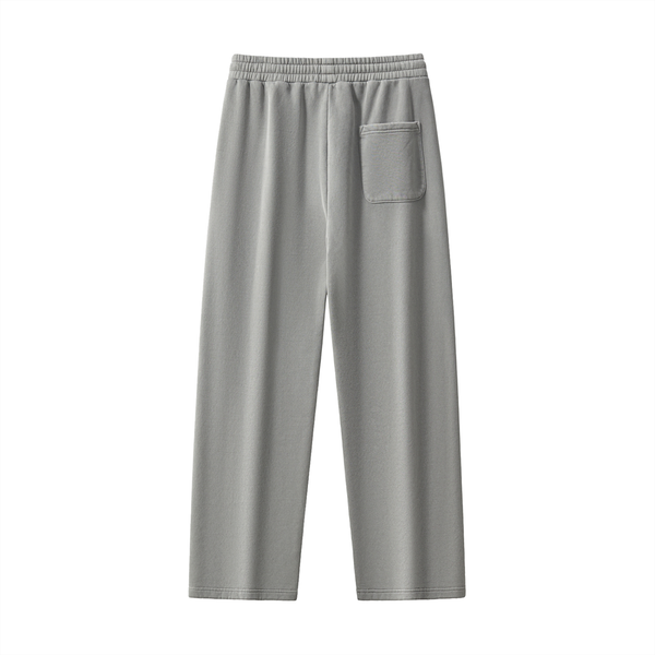 BRWN Runway Mist Washed Joggers in Light Grey