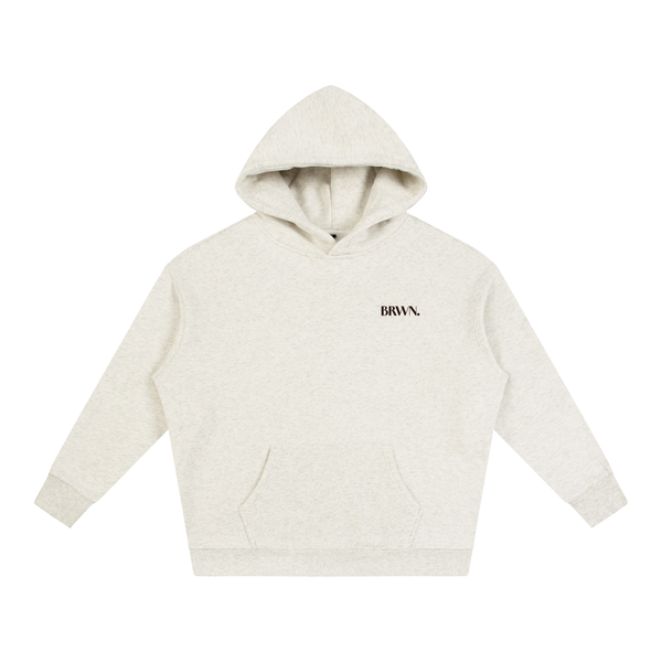 BRWN Runway Fleece Hoodie in Oat