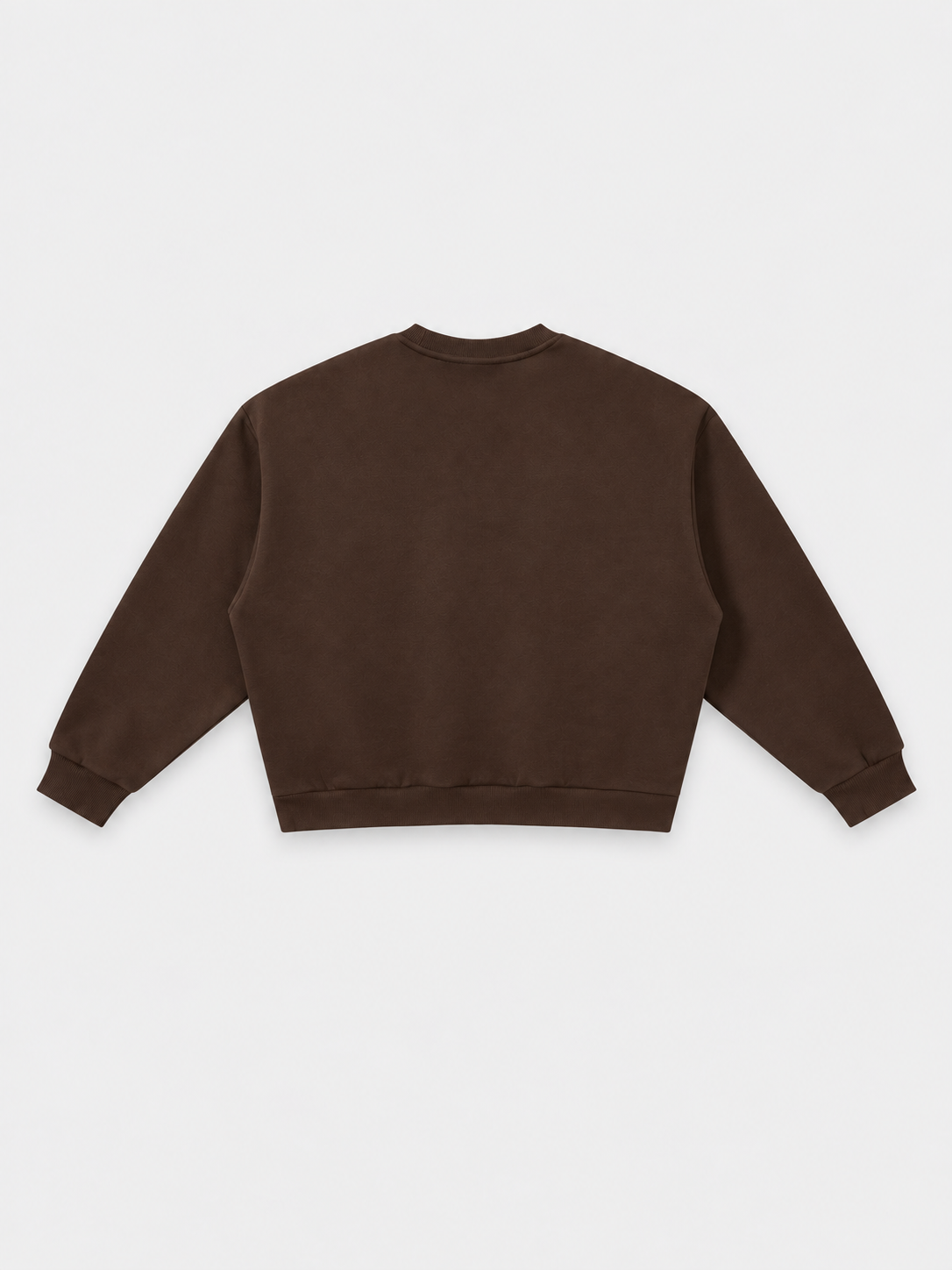 Insignia Boxy Crewneck — back flat lay