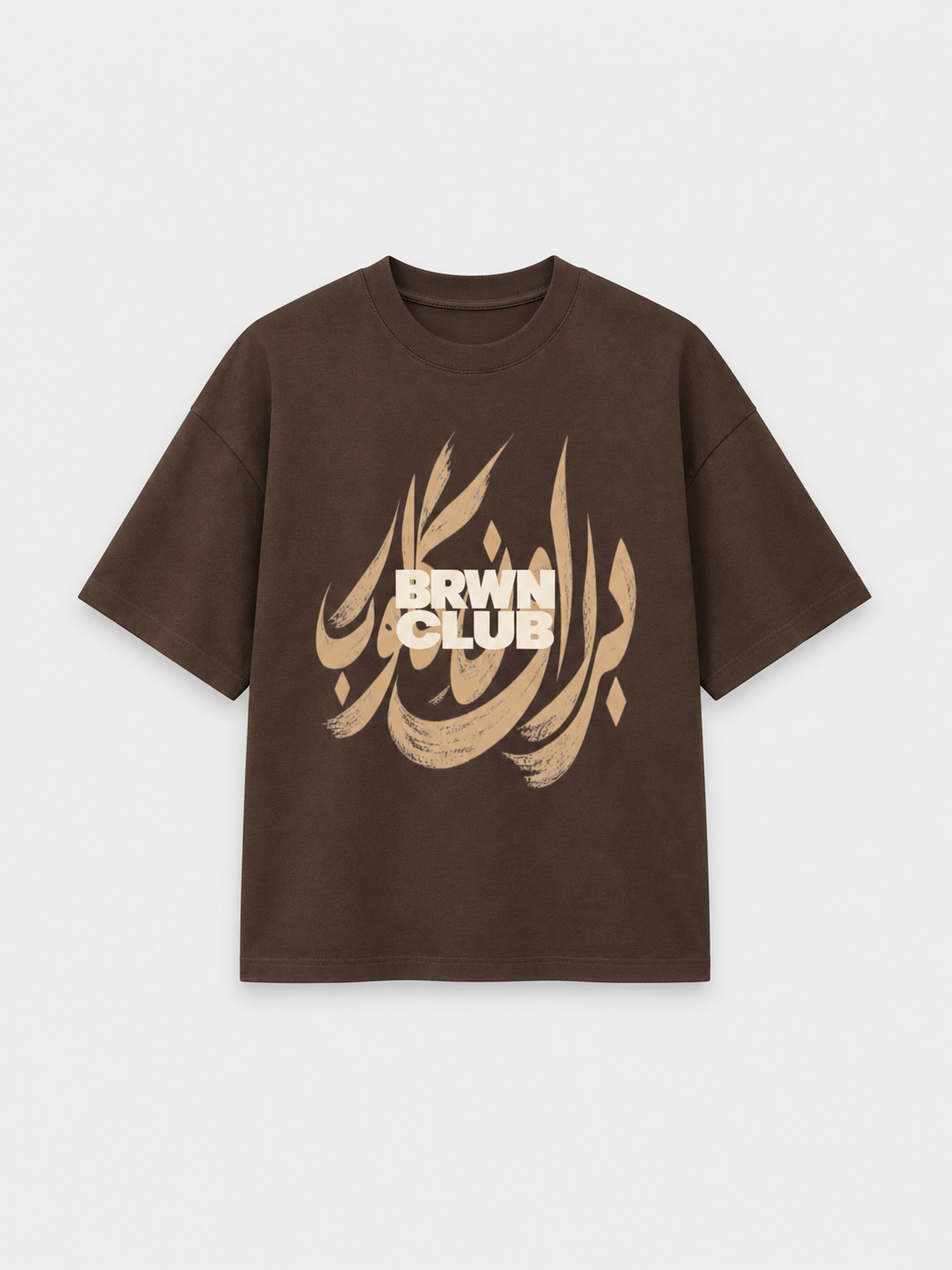 Script Oversized T-Shirt — front flat lay