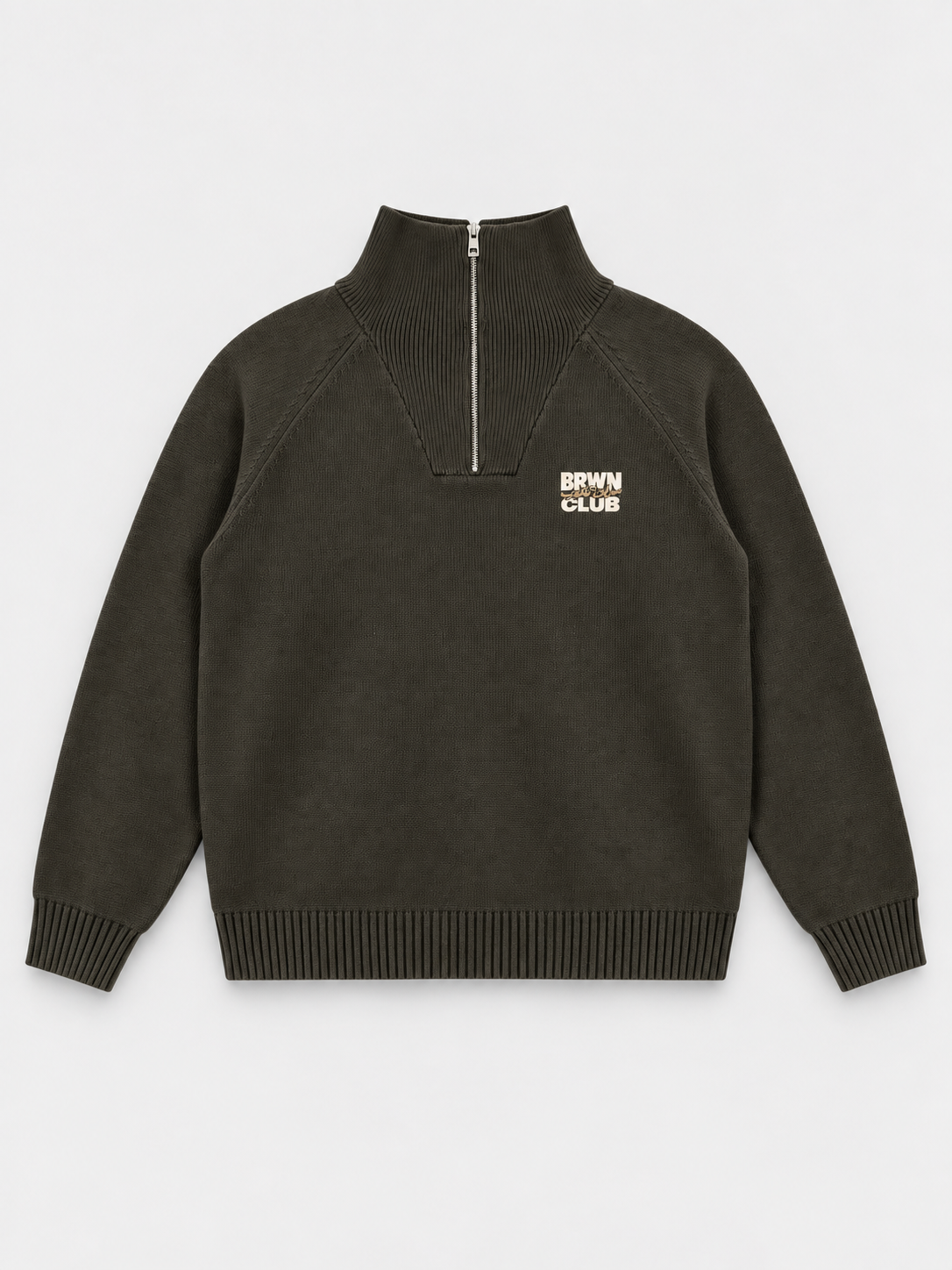 Script Quarter-Zip Sweatshirt — front flat lay