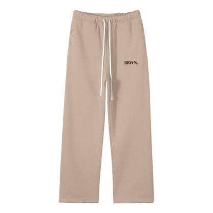 BRWN. Fleece Straight Leg Pants