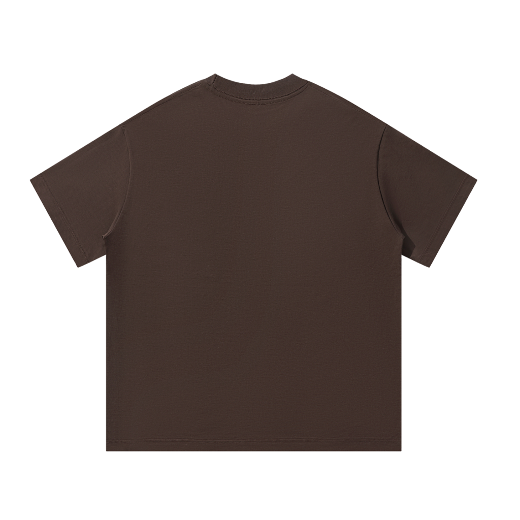 Originals Oversized T-Shirt — product mockup back, Espresso