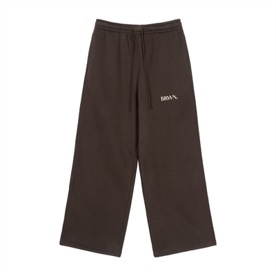 Fleece Drawstring Straight-Leg Sweatpants