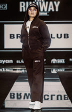 BRWN CLUB runway — Look 09, The Espresso Set