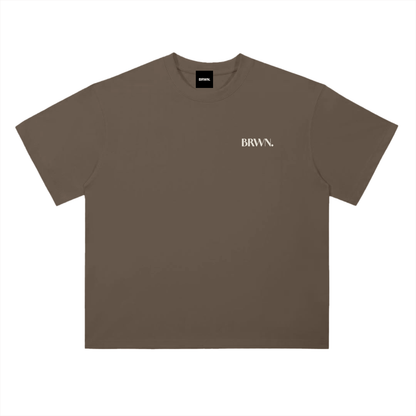 BRWN Heavyweight Drop Shoulder Cotton T-Shirt