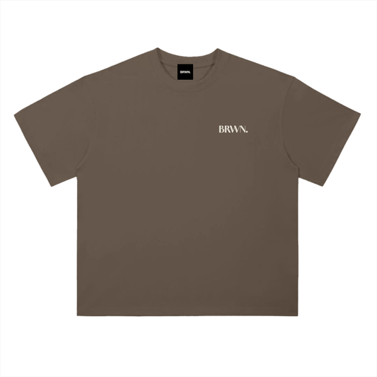BRWN Heavyweight Drop Shoulder Cotton T-Shirt