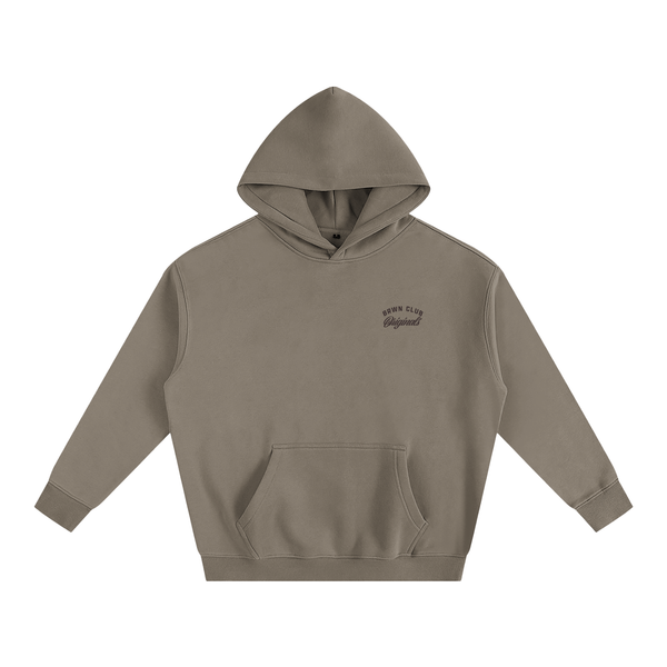 BRWN Runway Fleece Hoodie in Olive