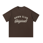 Originals Oversized T-Shirt — product mockup front, Espresso