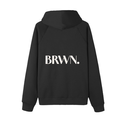BRWN. Essential Raglan Sleeve Fleece Hoodie