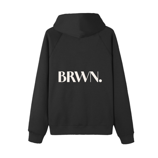 BRWN. Essential Raglan Sleeve Fleece Hoodie