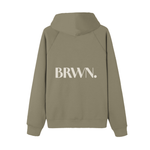 BRWN. Essential Raglan Sleeve Fleece Hoodie