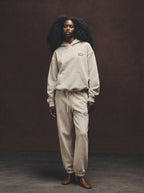 Originals Snow Wash Fleece Hoodie — worn full body, moody editorial