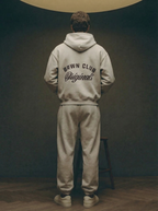 Originals Zip-Through Boxy Fleece Hoodie — back editorial, Stone Beige