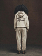 Originals Snow Wash Fleece Hoodie — back view with BRWN CLUB Originals logo
