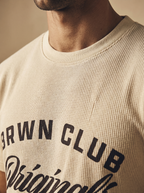 Originals Mineral Wash Waffle Knit T-Shirt — texture close-up, Mineral Stone